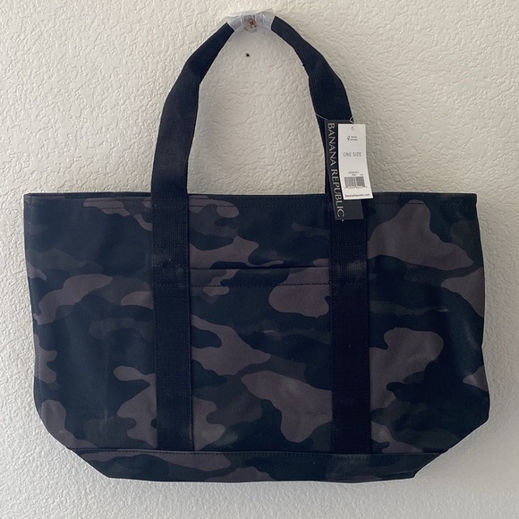 Banana Republic Handbags - Banana Republic Black Camo Tote Bag NWT
